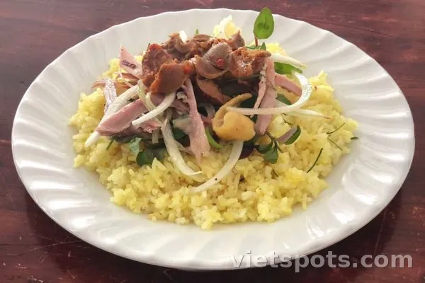 Cơm gà xé - lòng
