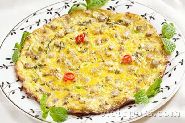 Trứng chiên thịt băm