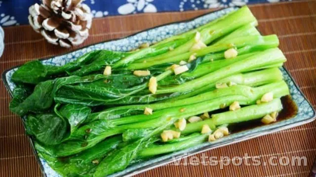 Rau cải luộc