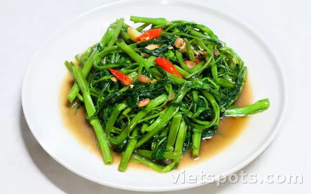 Rau muống xào tỏi