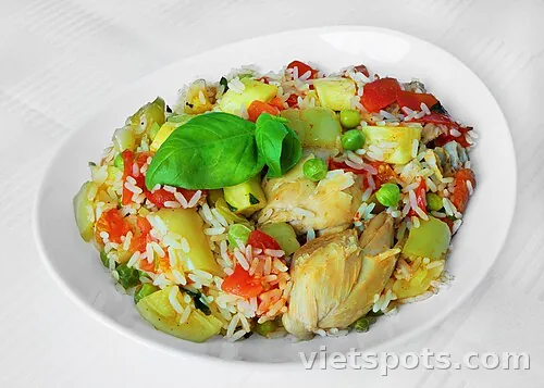 Cơm gà sốt cay (Nhỏ)