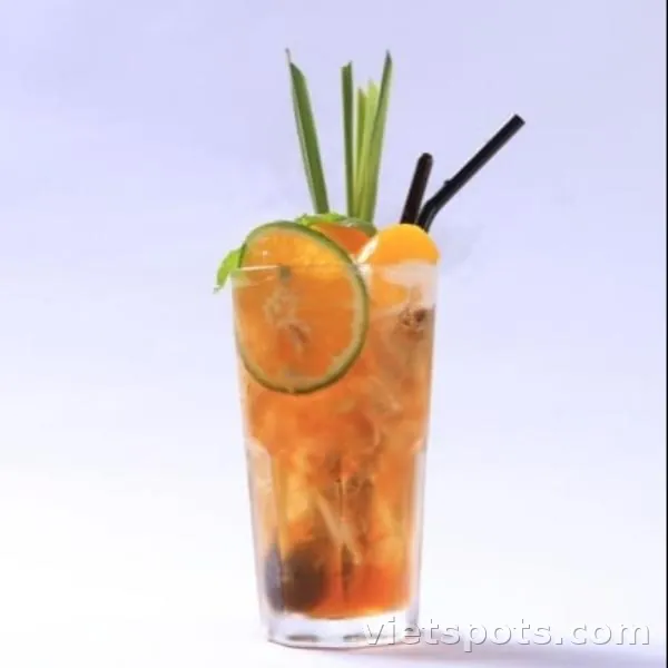 Trà đào cam sả