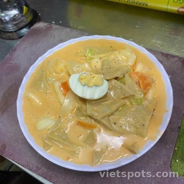 Bánh gạo sốt cream