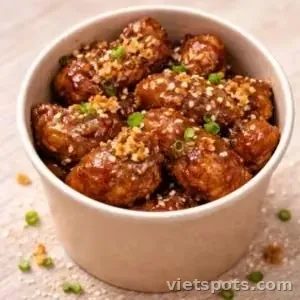 SỤN GÀ CHIÊN XỐT TƯƠNG TỎI (Chicken Cartilage Bites)