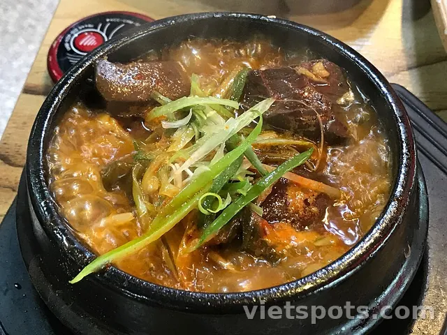 Canh lòng dồi Ondal