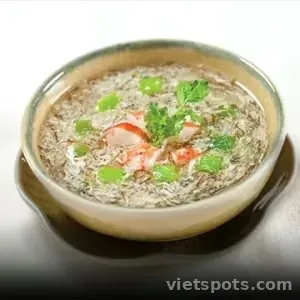 Súp cua thịt trứng tóc tiên (phần nhỏ)