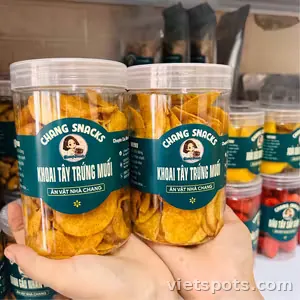 Khoai tây trứng muối