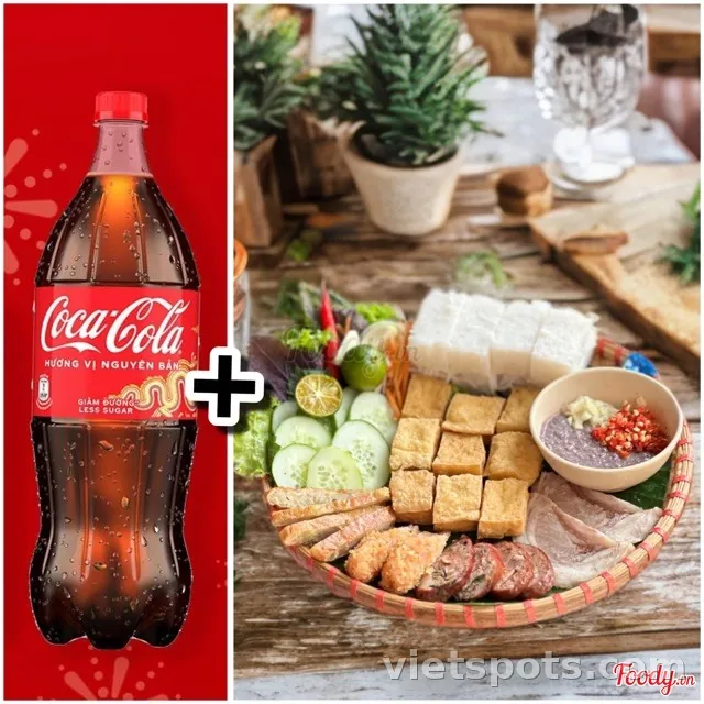 Combo 2 Bún đậu đầy đủ (phần 1 người) + 2 Coca-Cola