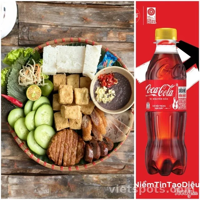 Combo 2 Bún đậu mắm tôm lớn + 2 Coca-Cola