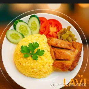 Cơm Chiên Gà Xối Mỡ Ức