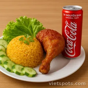 Combo Cơm Gà Mắm Tỏi Đùi + Coca