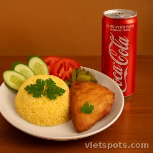 Combo Cơm Gà Mắm Tỏi Ức + Coca