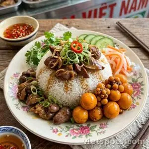 Cơm tấm trứng non rô ti