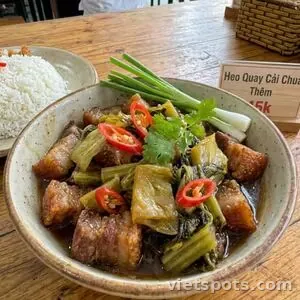 Heo quay xào cải chua (thêm)