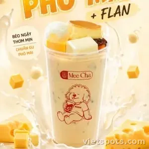 Trà Sữa Phô Mai + Flan