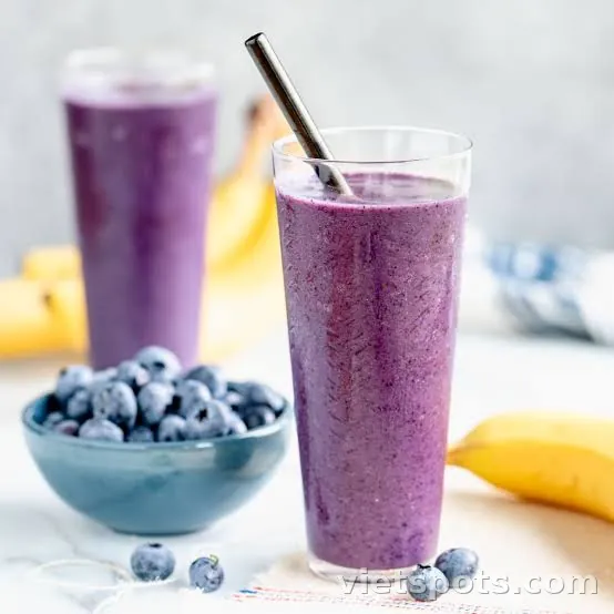 Sinh tố việt quất chuối