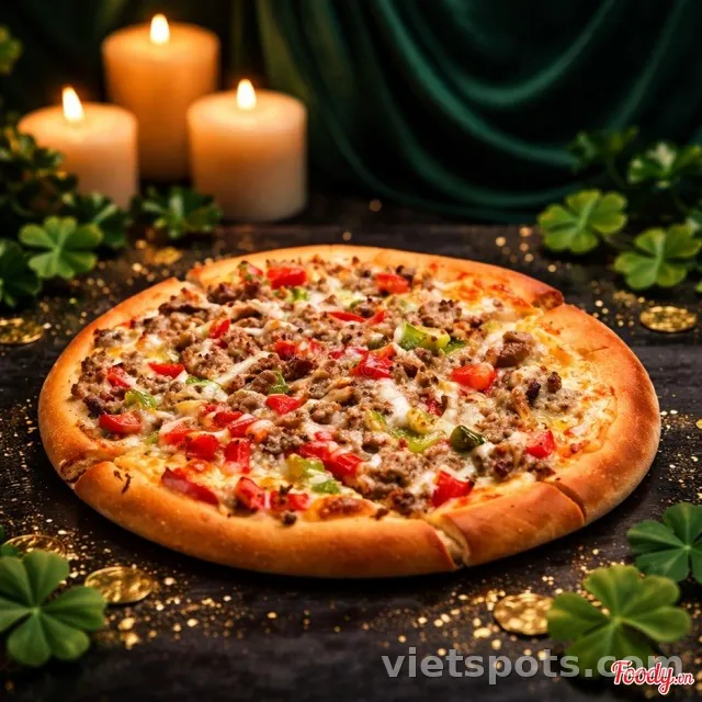 Pizza bò phô mai size 18