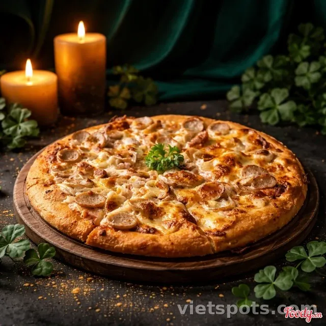 Pizza xúc xích Đức size 28