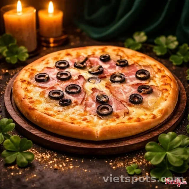 Pizza thịt xông khói size 18