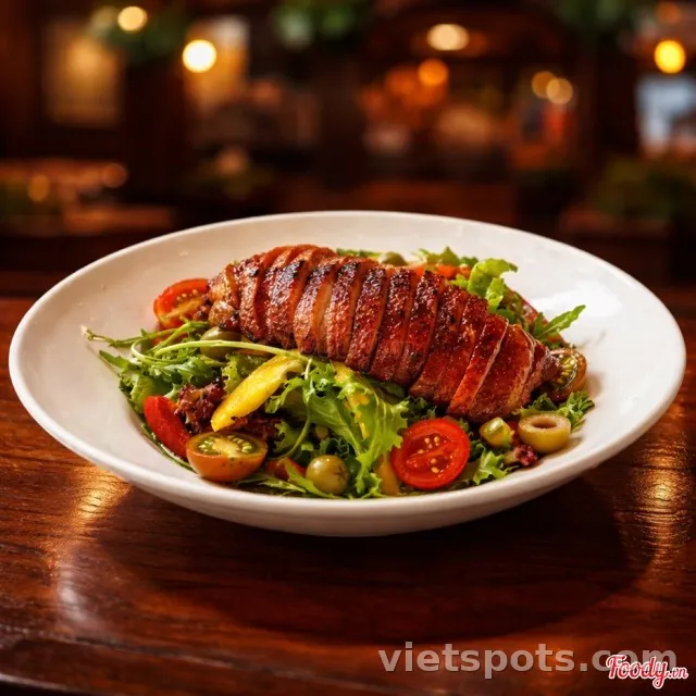 Salad lườn ngỗng xông khói