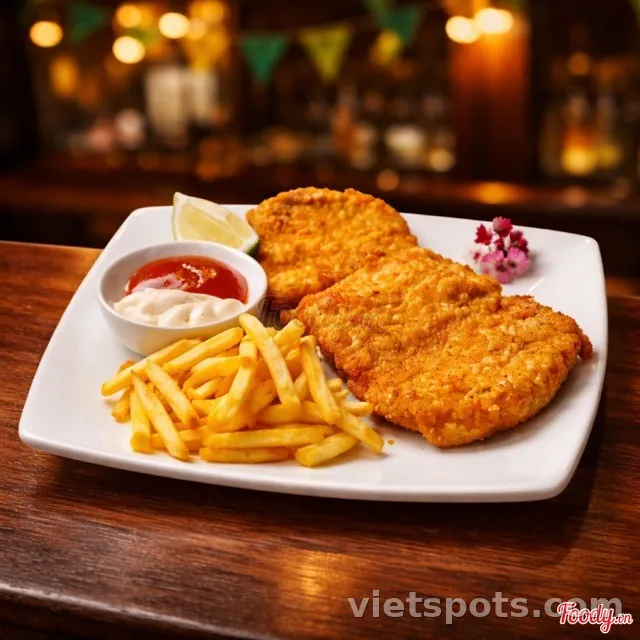 Schnitzel thăn heo kiểu Đức