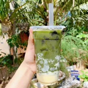 Rau má + Đậu xanh + nước cốt dừa ly 450ml