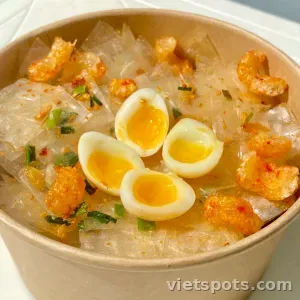 Bánh chán trộn tóp mỡ