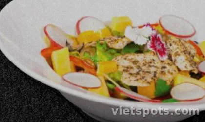 SALAD ỨC GÀ ÁP CHẢO VỚI OREGANO