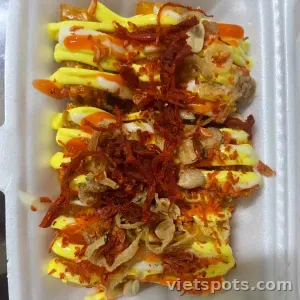 Bánh tráng trộn + bánh tráng cuốn