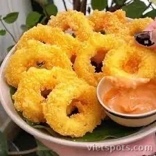 Mực vòng chiên giòn