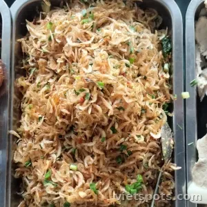 cơm tép xào hành