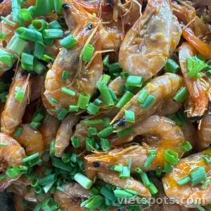 cơm tôm sốt tỏi