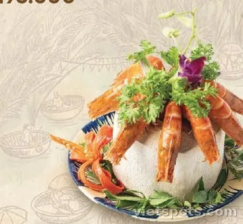 Tôm Sú Hấp Trái Dừa