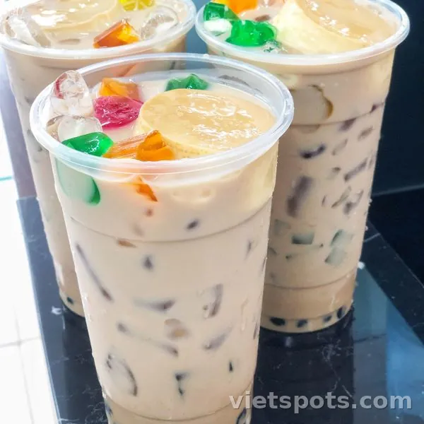 Trà Sữa Gạo Rang Phô Mai + Flan