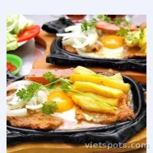 Bò , trứng , pate