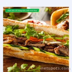 Bánh mì bò xào hành Tây