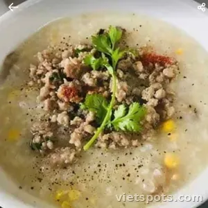 Cháo thịt heo - bé