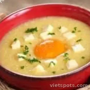 Cháo trứng gà ta - bé