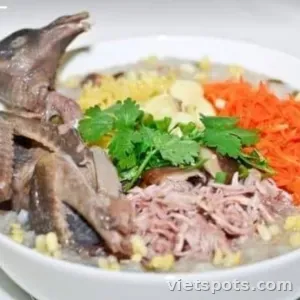Cháo gà ác tần - bé