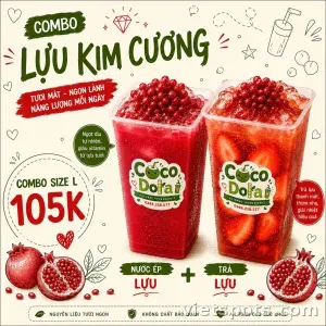 Combo Trà lựu - Ép lựu size L