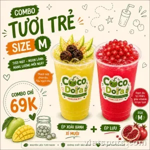 Combo nước ép tươi trẻ Size M