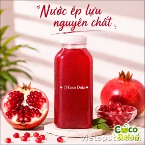 Nước ép lựu nguyên chất - Chai riêng không đá