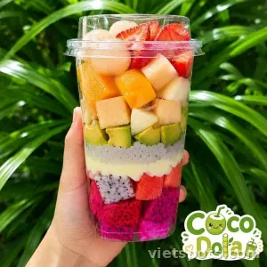 Trái cây dầm sữa chua homemade