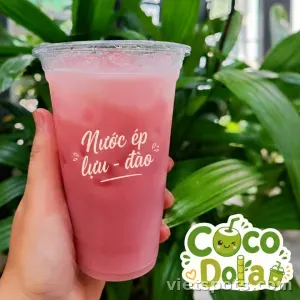Nước ép lựu mix đào tiên