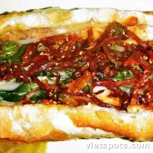 Bánh mì trứng bò khô