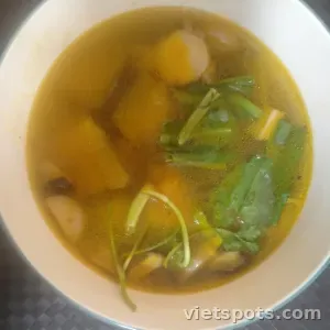 Combo 1 canh bí đỏ + 1 cơm trắng