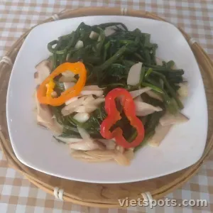 Rau Muống Xào Tỏi Chay