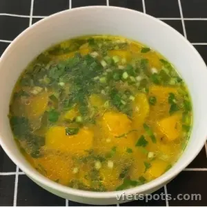 Canh Bí Đỏ Chay