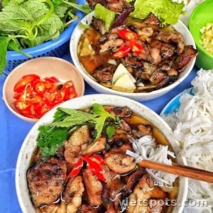 Bún chả Hà Nội + 1 nước uống