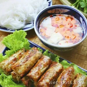 Bún nem rán Hà Nội + 1 nước uống